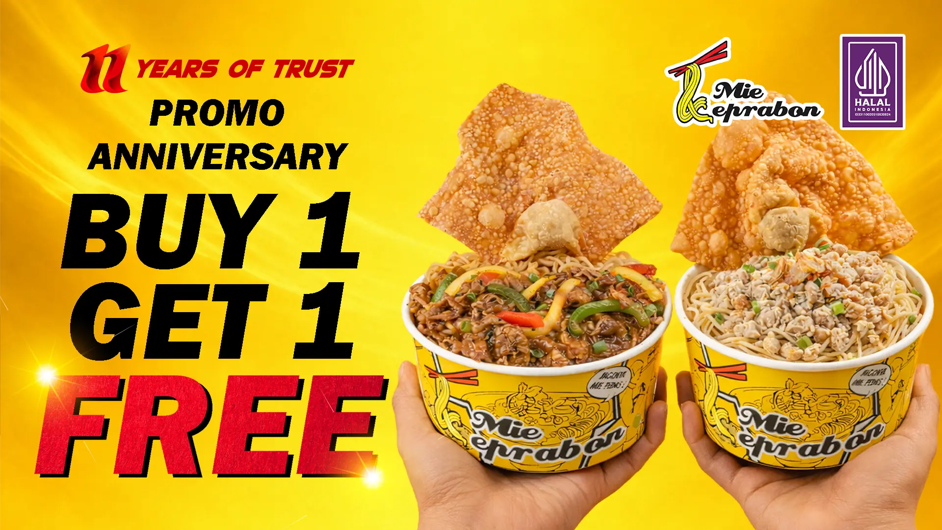 Promo Mie Keprabon Buy 1 Get 1 Free